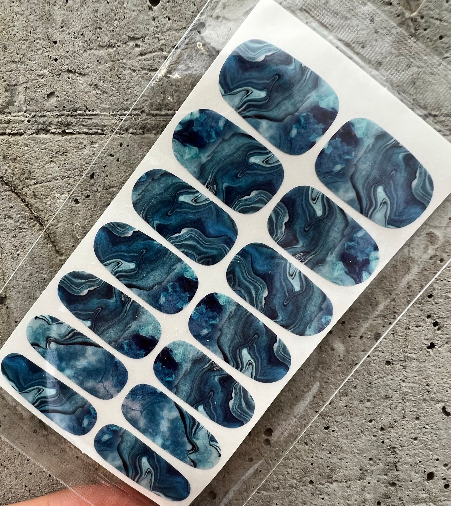 Nail design foils - Blue marble