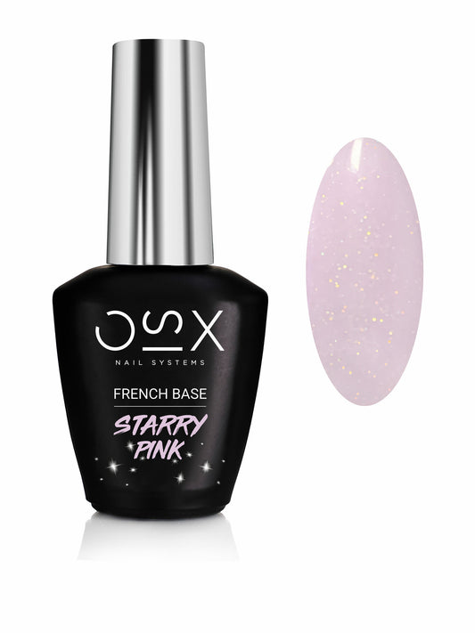 Starry Pink Base (HEMA/TPO Free) - Blizgi maskuojanti bazė 12ml
