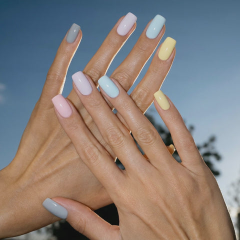 Pastel kolekcijos 5x gelinių lakų rinkinys