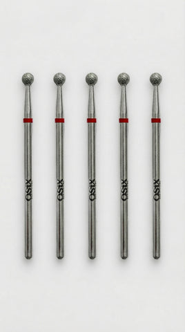 Burbuliukas 5 vnt (raudonas) 3mm - Deimantinis OSIX antgalis